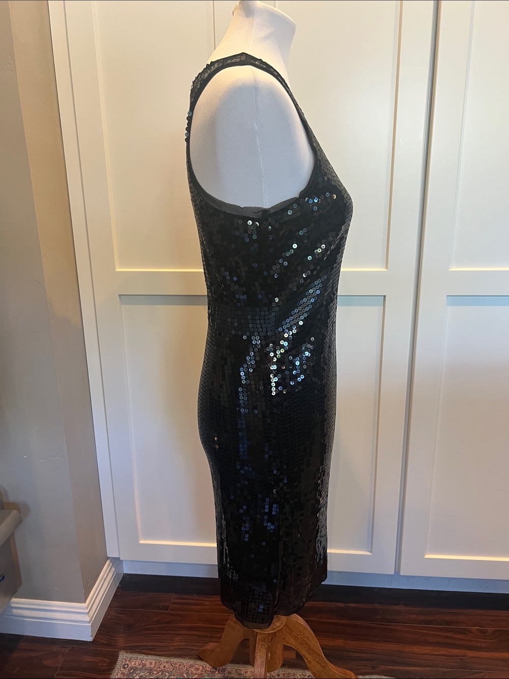 Max Studio Black Sequin Tank Mini Dress - Picture 5 of 8